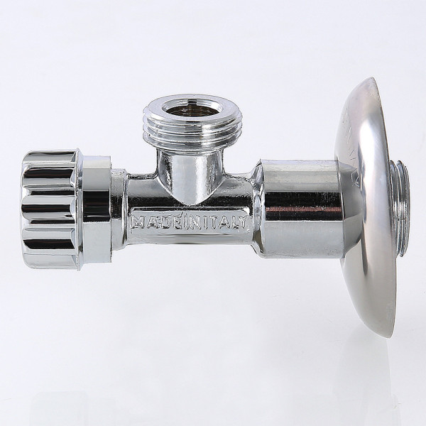 Кран угловой 1/2"х3/8" НН вентильный Valtec с чашкой VT.281.GBC.0403