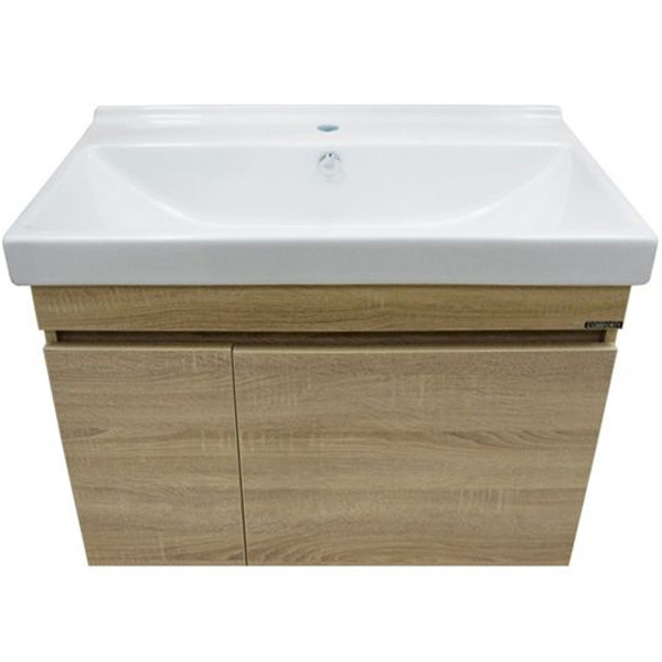 Тумба подвесная с раковиной Comforty Тромсе 800x450x630 дуб сонома (00004142219) Тумба подвесная с раковиной Comforty Тромсе 800x450x630 дуб сонома (00004142219)