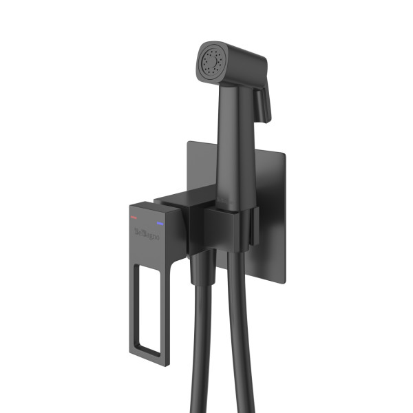 Гигенический душ со смесителем BelBagno (LUC-HGN-NERO)