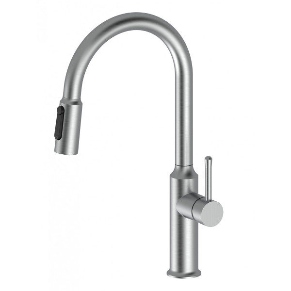 Смеситель для кухни Santek Пуро с переключателем на фильтр, с выдвижным изливом хром (WH5A43028AP01)