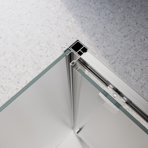 Душевой уголок BelBagno Luce 120x90x195 стекло матовое, профиль хром (LUCE-AH-1-120/90-P-Cr) Душевой уголок BelBagno Luce 120x90x195 стекло матовое, профиль хром (LUCE-AH-1-120/90-P-Cr)
