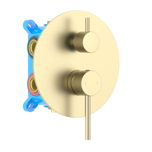 Смеситель для ваны и душа Aquatek Европа встраиваемый золото шлифованное (AQ1347BG) Смеситель для ваны и душа Aquatek Европа встраиваемый золото шлифованное (AQ1347BG)