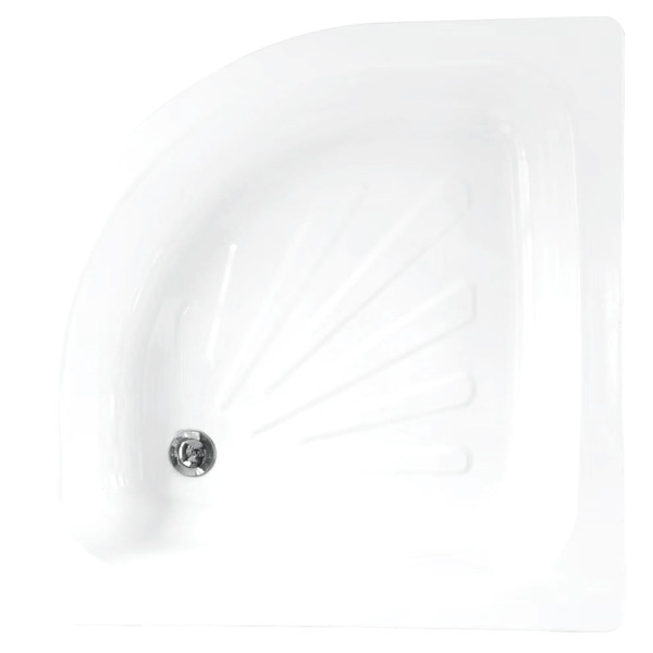 Душевой поддон Loranto стальной 90х90х15 белый (LG900C)