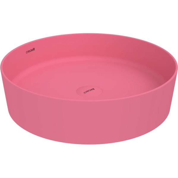 Раковина накладная Creavit Loop 45x45 розовый (LP145-00SK00E-0000)