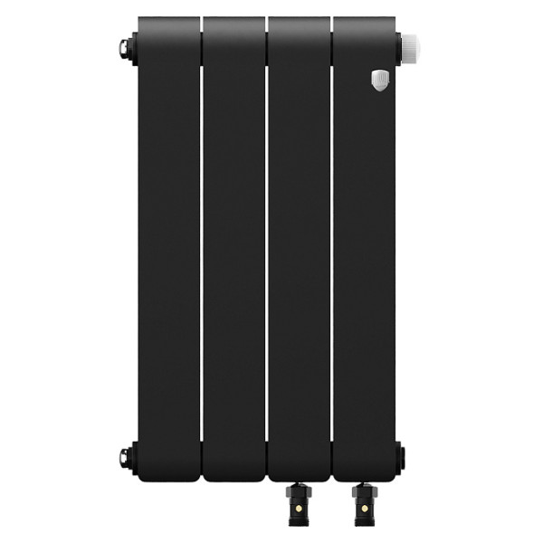Радиатор биметаллический Royal Thermo Infinity 500 Noir Sable VR80 (4 секции) Чёрный (RTINNSVR805004) Радиатор биметаллический Royal Thermo Infinity 500 Noir Sable VR80 (4 секции) Чёрный (RTINNSVR805004)