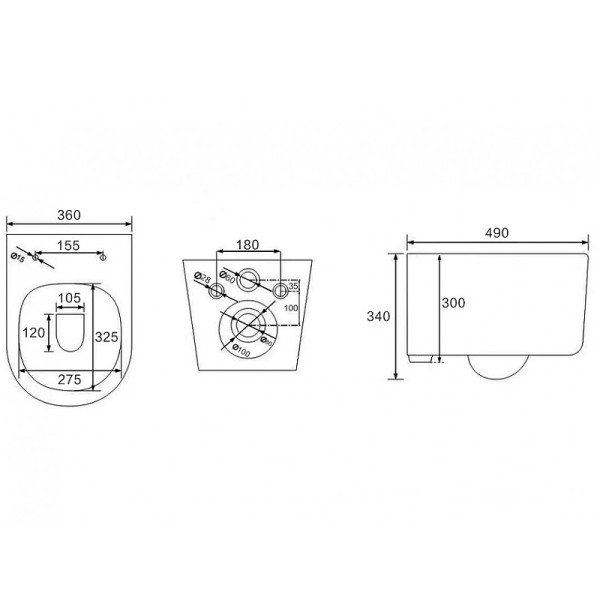 Инсталляция Berges Novum525 с подвесным унитазом, кнопка L3 хром глянец, унитаз VENTAS Rimless, сиденье Ventas Slim SO (043237)