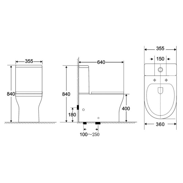 Бачок для унитаза Belbagno Monica (BB805T)