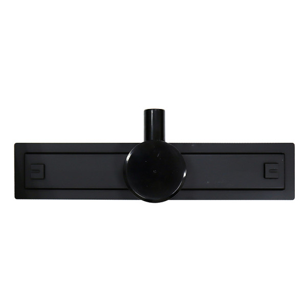 Душевой лоток горизонтальный Azario 360° 600 D40(50) с решеткой черный
