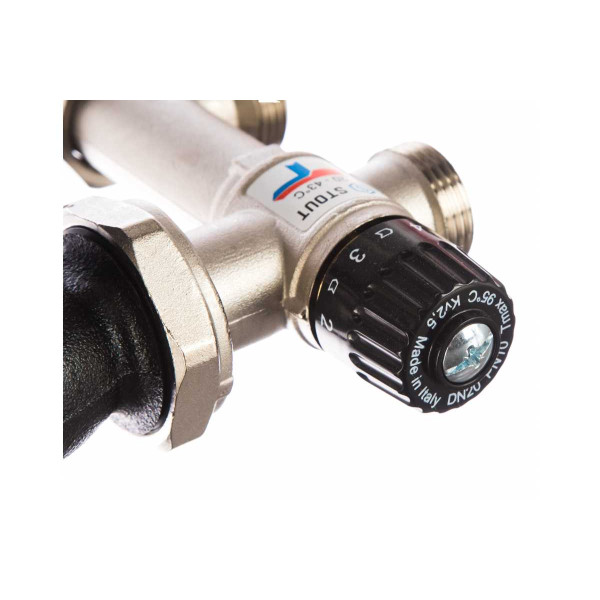 Модуль подмешивающий Stout с термостатическим клапаном 20-43°C (Grundfos UPSO 25-65 130) (SDG-0120-005001) Модуль подмешивающий Stout с термостатическим клапаном 20-43°C (Grundfos UPSO 25-65 130) (SDG-0120-005001)