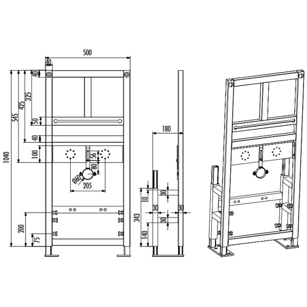 Инсталляция для раковины Creavit (GLM100.00)