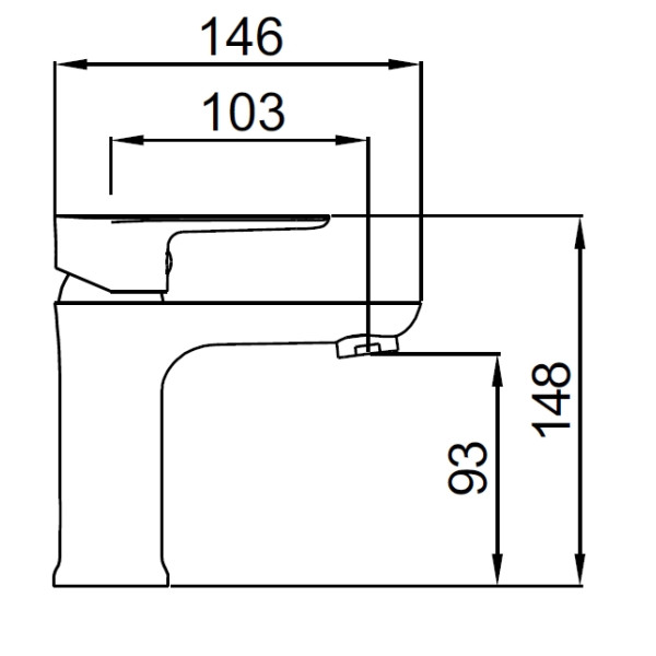 Смеситель для раковины Osgard Amungen хром (82013)