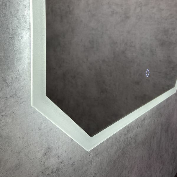 Зеркало с подсветкой Comforty Колеус 650x30x800 (00-00005259)