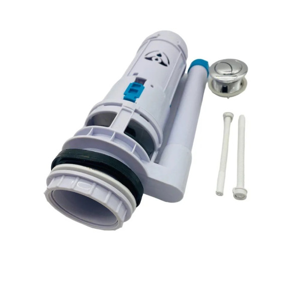 Арматура для смывного бачка Vieir 2-х кнопочная нижний подвод воды 63 мм без клапана (VRQ44)