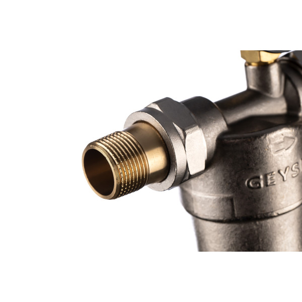 Фильтр с манометром самоочищающийся Гейзер-Бастион 122 3/4" (латунный корпус, со сгонами) (32673) Фильтр с манометром самоочищающийся Гейзер-Бастион 122 3/4" (латунный корпус, со сгонами) (32673)