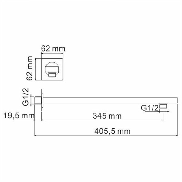 Смеситель для душа WasserKRAFT черная (A84182)