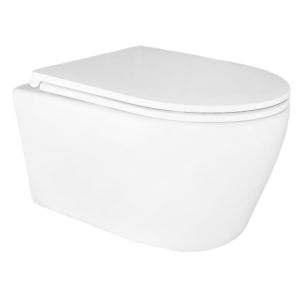 Инсталляция для подвесного унитаза Azario Forte+подвесной унитаз Azario UNO +клавиша Azario Forte, хром глянцевый (AZ-100-100F+AZ-2380+AZ-100-020F)