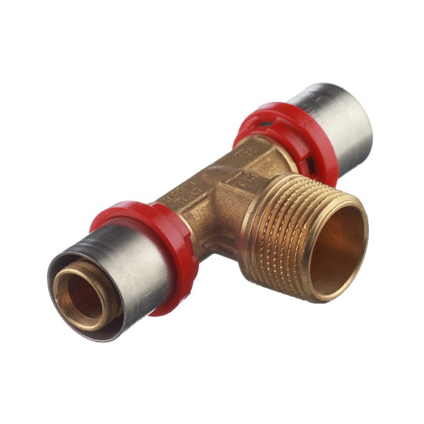 Тройник Tiemme 20х3/4"Нх20 латунь (пресс) (1650131 / 1658G200520CZ) Тройник Tiemme 20х3/4"Нх20 латунь (пресс) (1650131 / 1658G200520CZ)