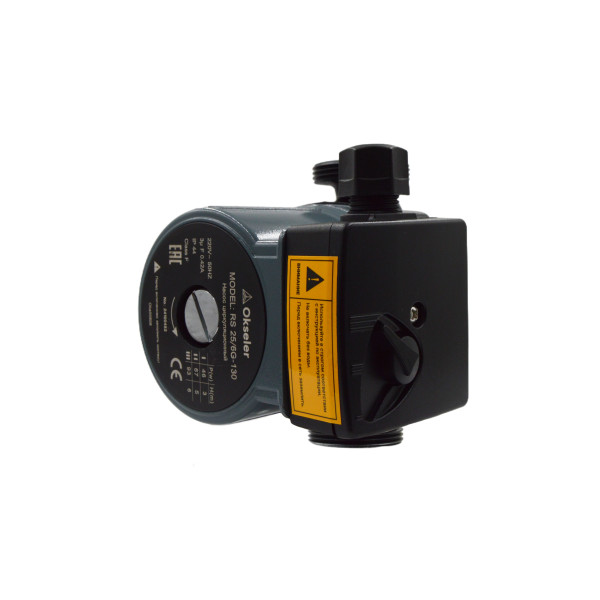 Насос циркуляционный Okseler RS 25/6G-130 с гайками (Oks00508)