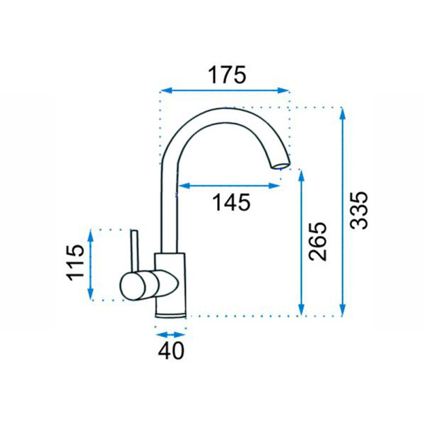 Смеситель для кухни REA Talisa Black mat (REA-B0978)
