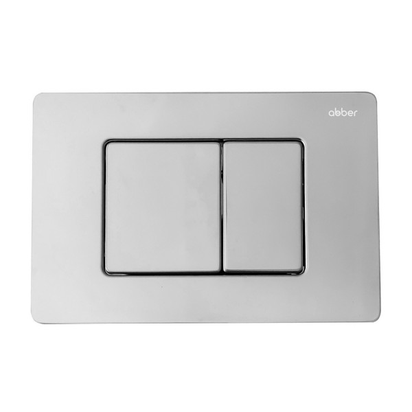 Комплект подвесной унитаз Abber Bequem AC1131TC белый, с закрытым дном с инсталляцией AC0105 и кнопкой AC0120 хром глянцевый (AC1131TC-AC0105-AC0120)