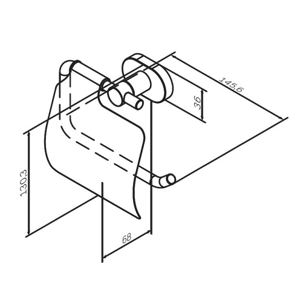 Держатель для туалетной бумаги AM.PM Sense (A74341400) Держатель для туалетной бумаги AM.PM Sense (A74341400)