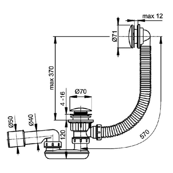 Обвязка для ванны Радомир Vannesa хром (2-19-0-0-0-000)
