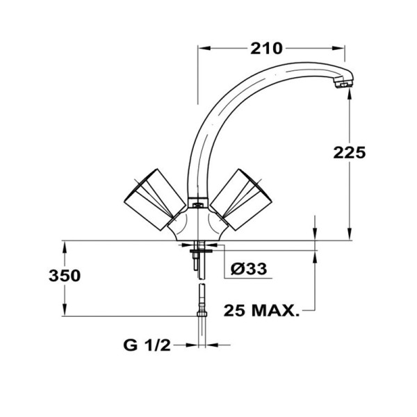 Смеситель для кухни Mofem Nova 112 Cer (140-0003-39)