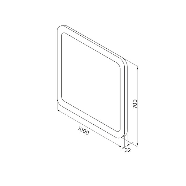 Зеркало с подсветкой Iddis Edifice 70x100 (ЗЛП109)