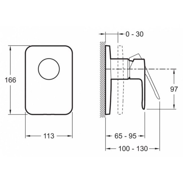 Смеситель для душа Jacob Delafon July хром (E98702-CP)