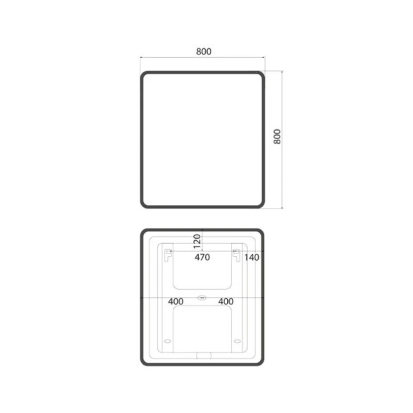 Зеркало Iddis Cloud 80x30x80 (CLX800i98)