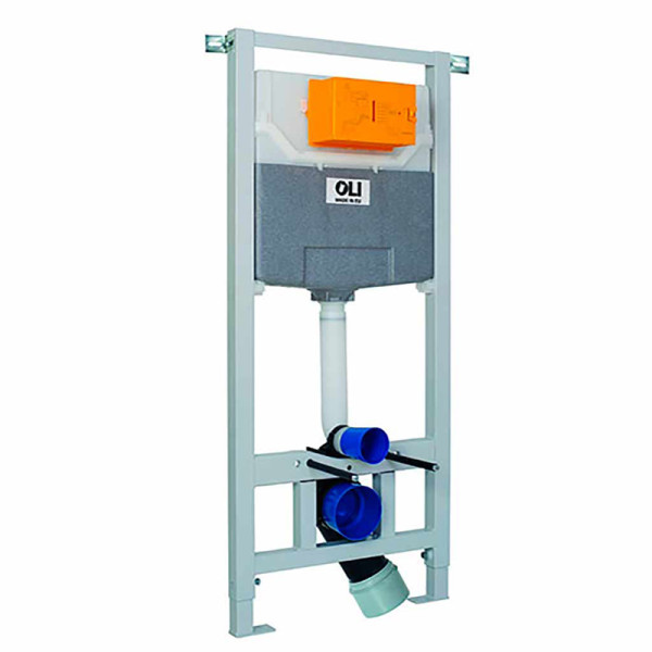 Инсталляция для подвесного унитаза Oli 120 ECO Sanitarblock pneumatic метал. крепления (879235)