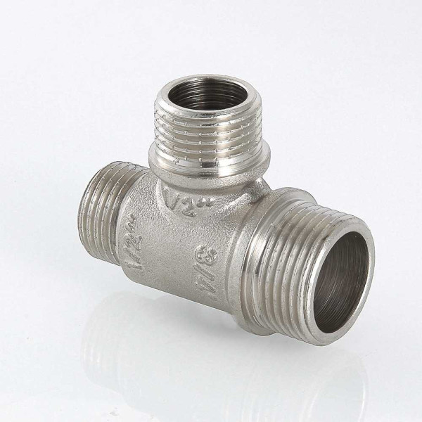 Тройник переходной 3/4"х1/2"х3/4" ННН Valtec (никель) (VTr.131.RN.050405) Тройник переходной 3/4"х1/2"х3/4" ННН Valtec (никель) (VTr.131.RN.050405)
