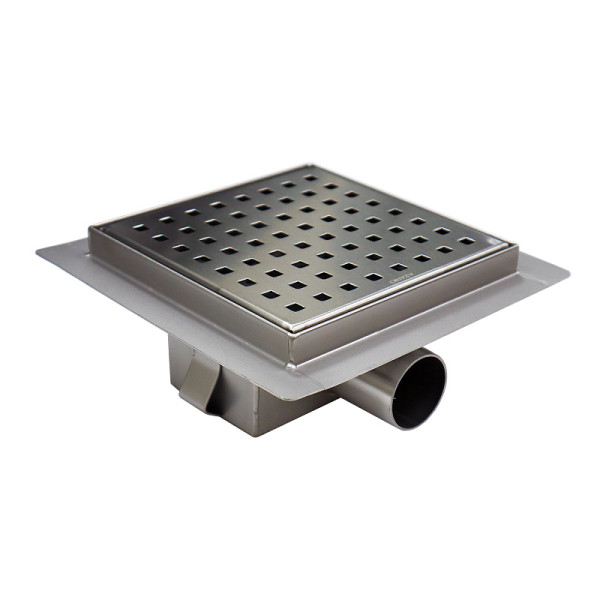 Трап горизонтальный Azario 150x150 хром (AZZ1150)