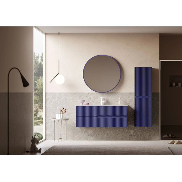 Тумба подвесная Orka Moonlight 1200x510x510 с раковиной синий матовый (5001504)