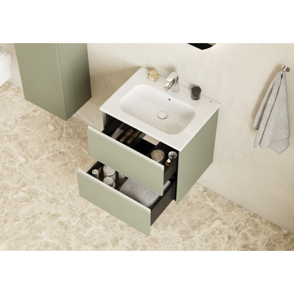 Тумба подвесная Roca Ona Olive 585x450x565 оливковый матовый (Z.RU93.0.785.9)