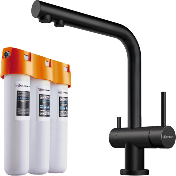 Комплект Omoikiri Nagano-GB с фильтром Pure Drop Lite графит (4284.8028)