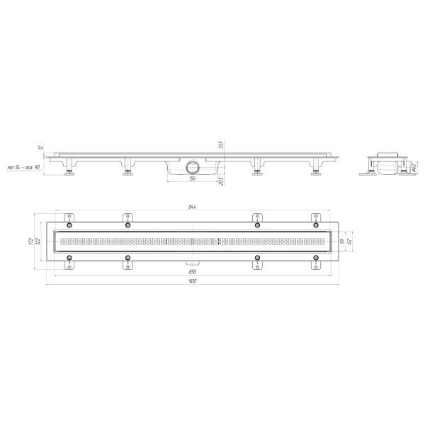 Лоток душевой 850 мм. АНИ "Риф" (реш. нерж сталь, черная, боковой слив D40, комбинированный затвор) АНИ пласт (TL1285BL) Лоток душевой 850 мм. АНИ "Риф" (реш. нерж сталь, черная, боковой слив D40, комбинированный затвор) АНИ пласт (TL1285BL)