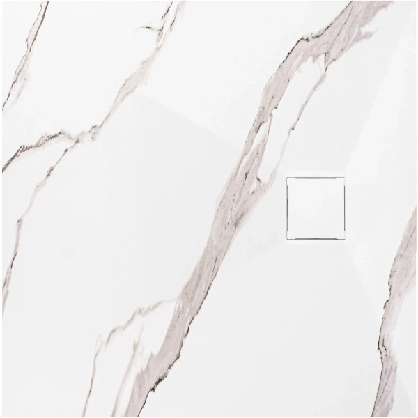 Душевой поддон REA Magnum carrara white 90x90 мрамор (REA-K7005) Душевой поддон REA Magnum carrara white 90x90 мрамор (REA-K7005)