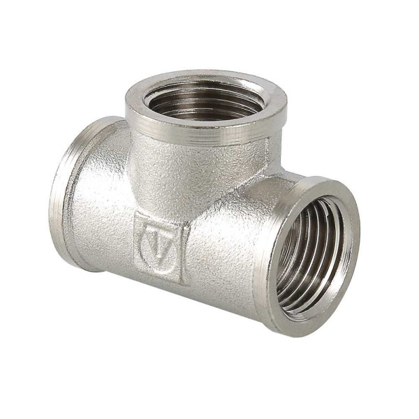 Тройник 1" Valtec (никель) (VTr.130.N.0006) Тройник 1" Valtec (никель) (VTr.130.N.0006)