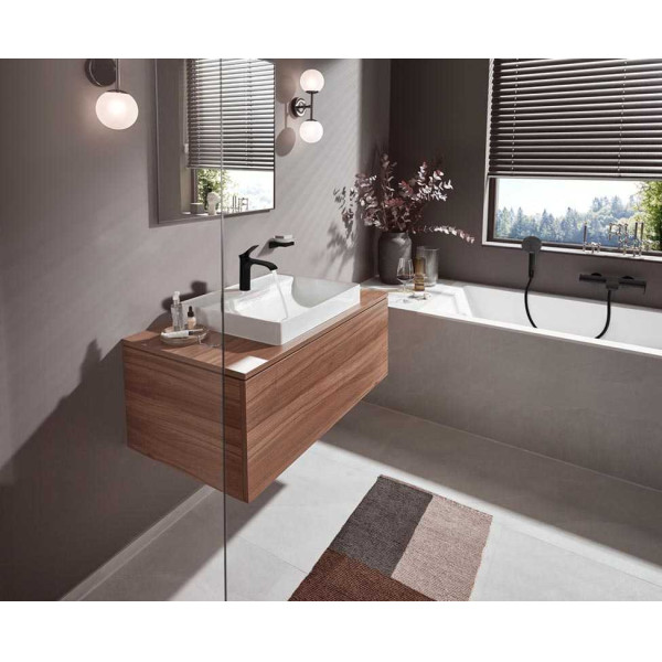 Смеситель для ванны и душа Hansgrohe Finoris черный (75420670)