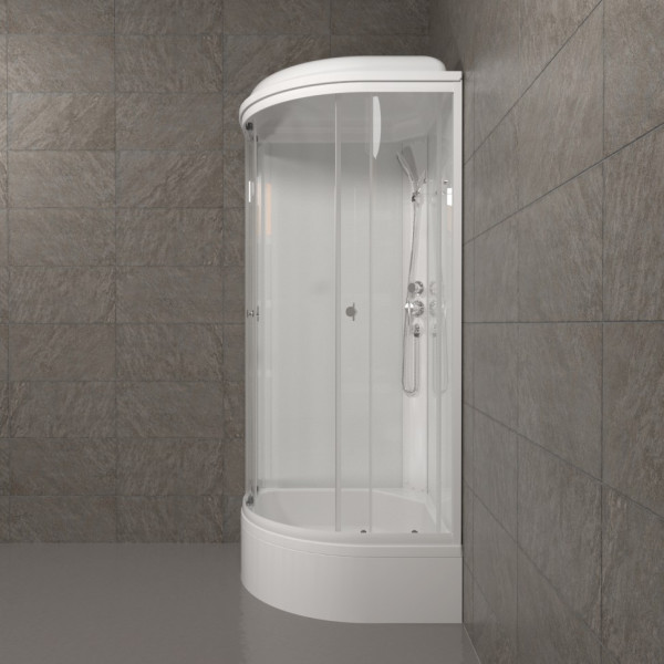 Душевая кабинаTriton Ультра 90x90 стекло прозрачное, профиль белый (DK321)