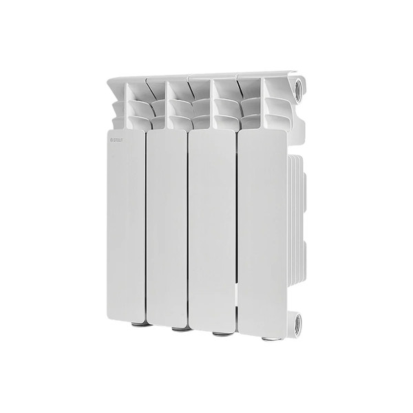 Радиатор алюминиевый Stout Gamma 350 (боковое подключение, 4 секции) (SRA-3310-035004)