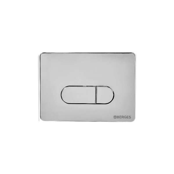 Комплект инсталляция с унитазом Berges Novum кнопка D3 хром глянец, унитаз Vita Rimless 49 см, сиденье с soft-close (043375)