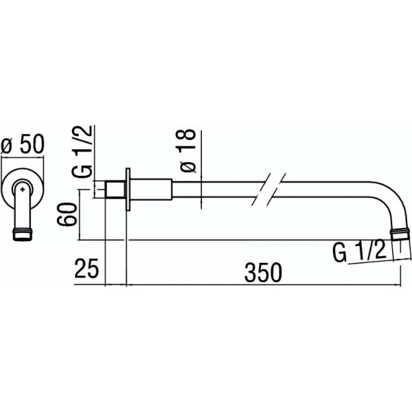 Держатель для душа Nobili настенный хром (AD138/4CR) Держатель для душа Nobili настенный хром (AD138/4CR)