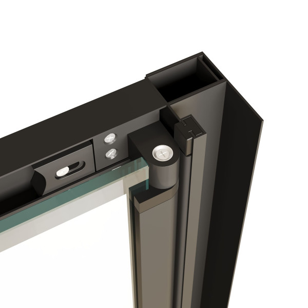 Душевой уголок RGW Passage PA-142B (PA-21B + Z-050-5B) 120x100x190 стекло прозрачное, профиль черный (060814220-14)