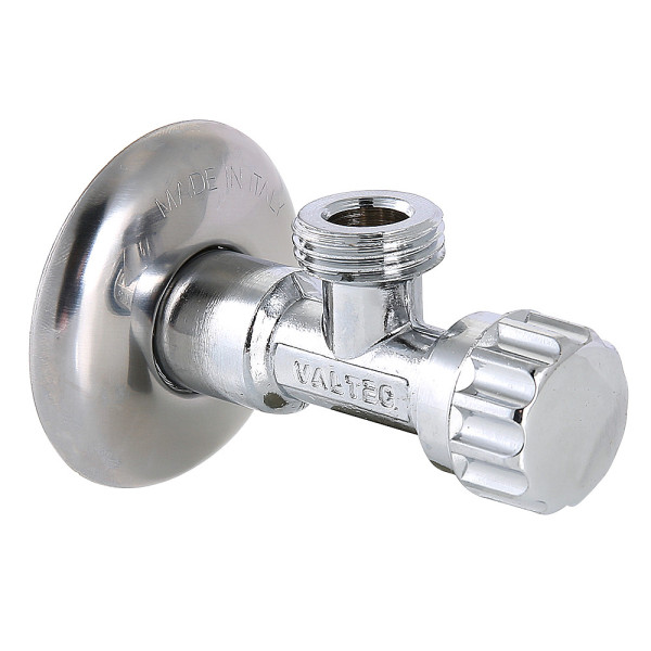 Кран угловой 1/2"Нх10 вентильный Valtec с чашкой (обжим) VT.281.GBC.0410 Кран угловой 1/2"Нх10 вентильный Valtec с чашкой (обжим) VT.281.GBC.0410