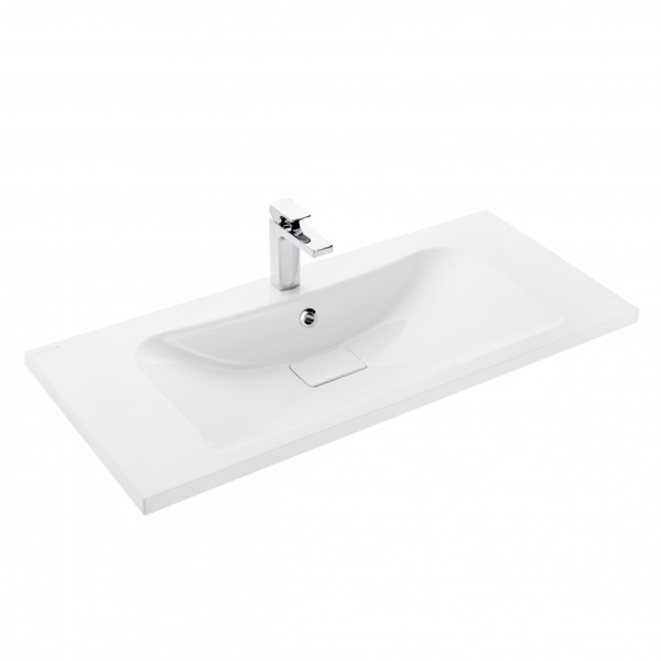 Раковина встраиваемая Aquaton Брук 100,4x45,2x13,8 белый (1.A713.3.3KB.C01.0)
