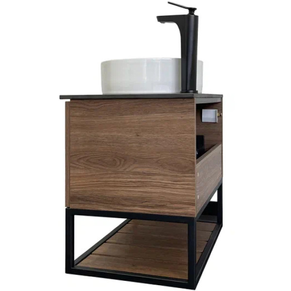 Тумба подвесная Comforty Порто 600x400x645 дуб темно-коричневый (00-00010676) Тумба подвесная Comforty Порто 600x400x645 дуб темно-коричневый (00-00010676)