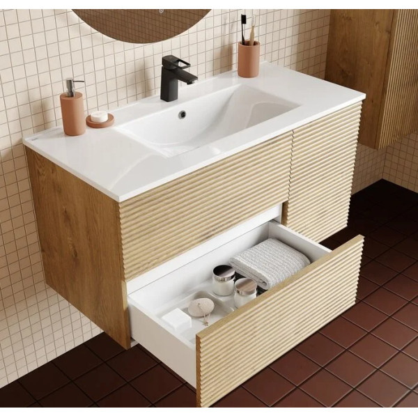 Тумба подвесная Iddis Bild 100x47x50 дуб светлый (BIL10V0i95)