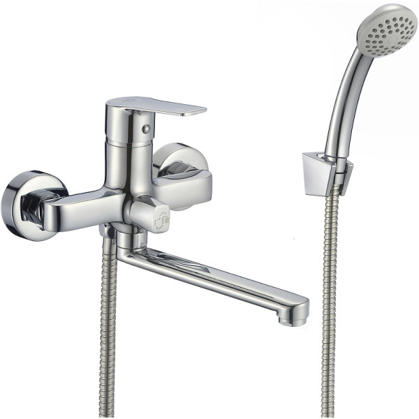 Смеситель для ванны и душа Milardo Helic с душевым комплектом, хром (HELSB02M02) Смеситель для ванны и душа Milardo Helic с душевым комплектом, хром (HELSB02M02)